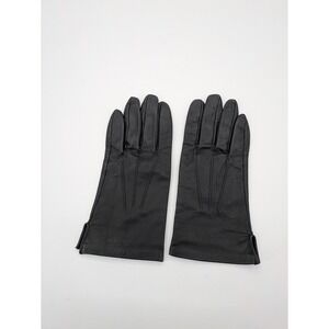 YISEVEN‎ Leather Gloves Black Women's Size 7.5